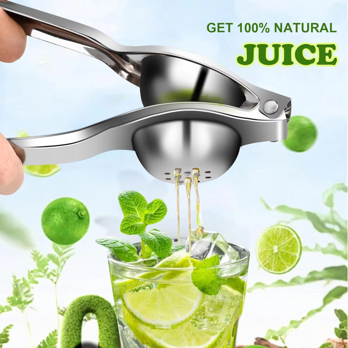 Citrus Juicer Bar - 1/2/3pcs Stainless Steel Lemon Squeezer Manual