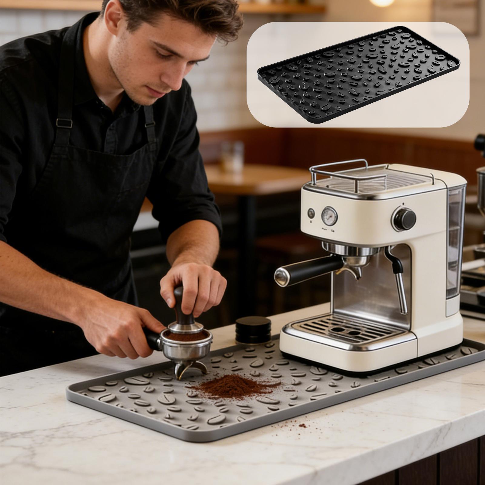 Bar Mat Rubber - Silicone Coffee Bar Mat 16x8 Inch