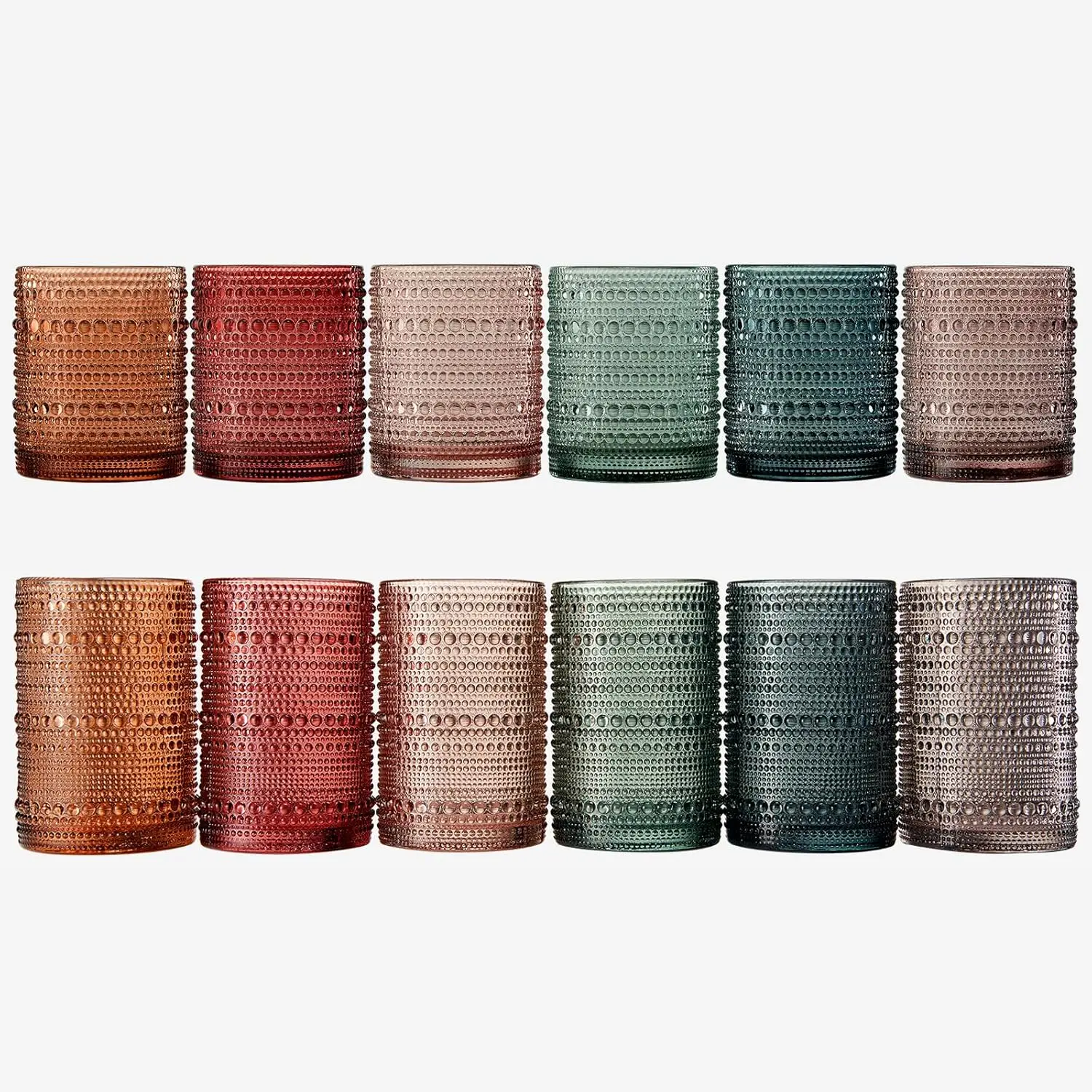 Hobnail Beaded Highball Drinki - Old Fashioned Glass recensione e prezzo