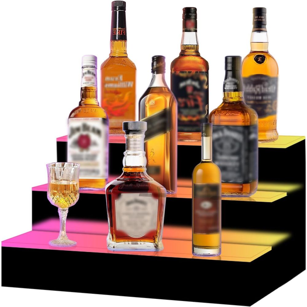 16 Inch 3 Step LED Lighted Liq - Home Bar Shelf recensione e prezzo