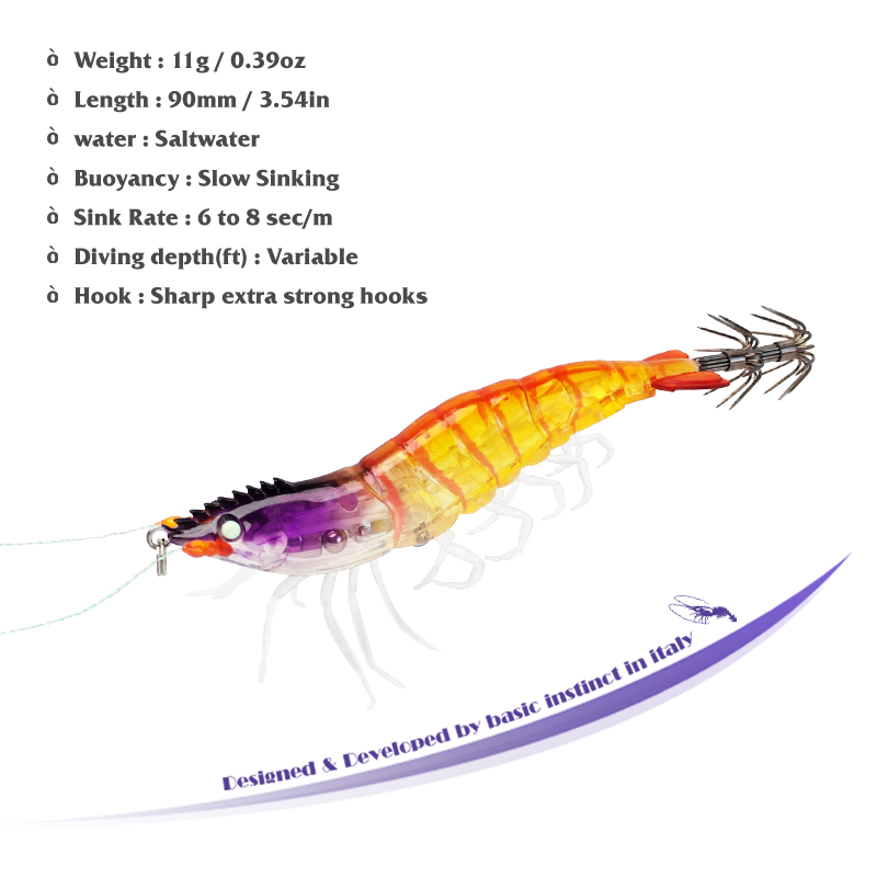Squid Jig Lures Luminous 9cm 1 - Jigger Double Sided recensione e prezzo