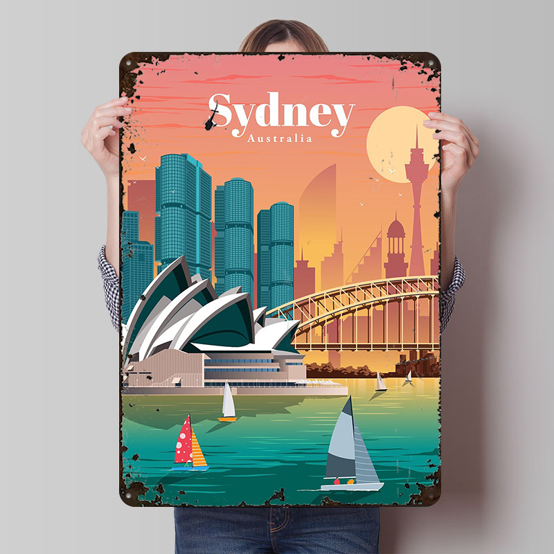 Sydney Poster Wall Art Retro V - Home Bar Sydney recensione e prezzo
