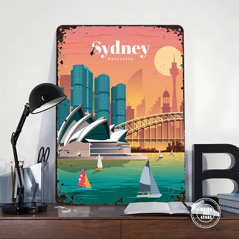 Sydney Poster Wall Art Retro V - Home Bar Sydney recensione e prezzo