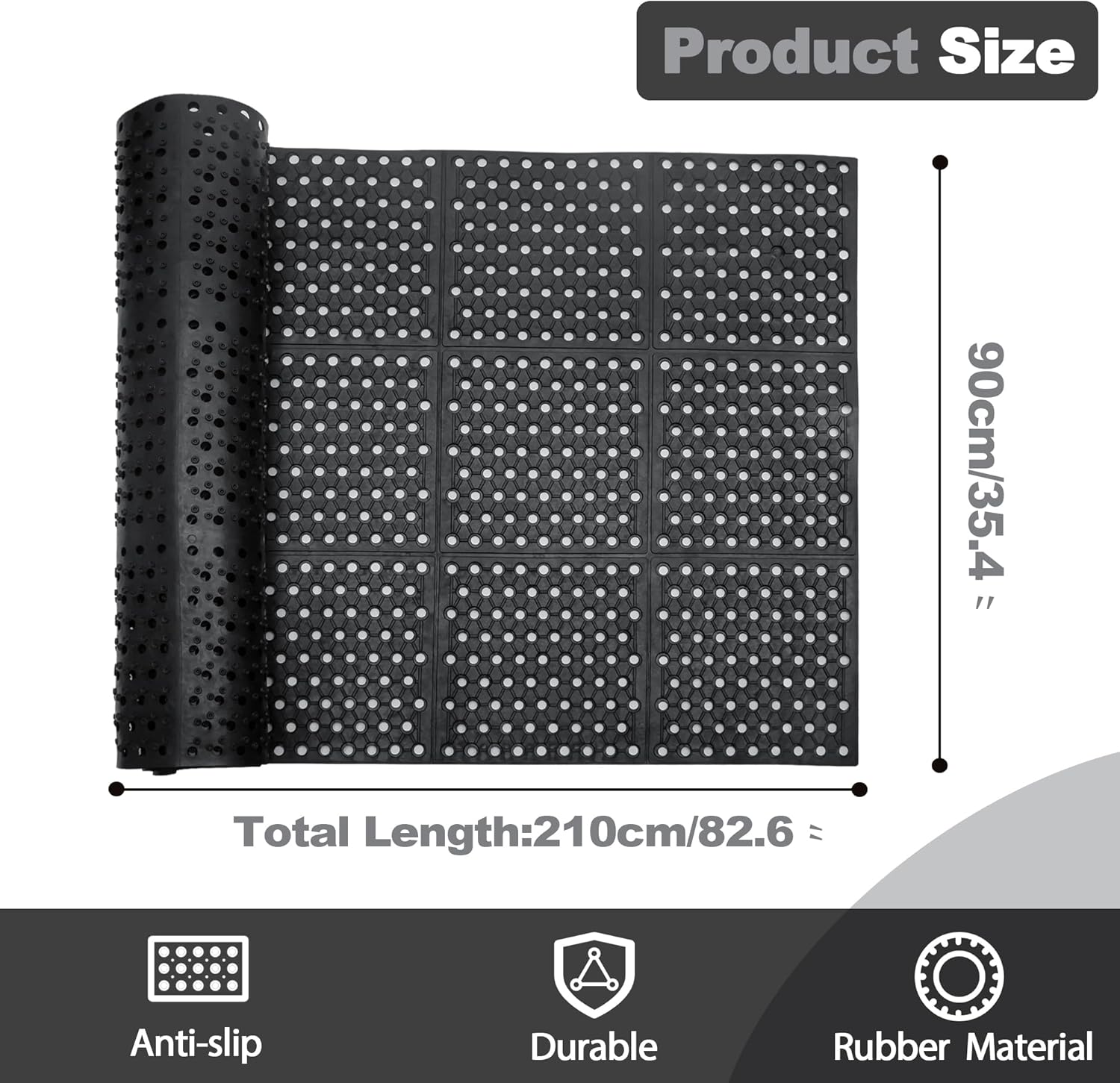 Commercial Anti-Fatigue Draina - Bar Mat Rubber recensione e prezzo