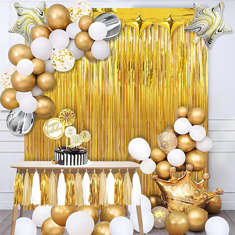 2M Glitter Gold Tinsel Fringe  - Home Bargains recensione e prezzo
