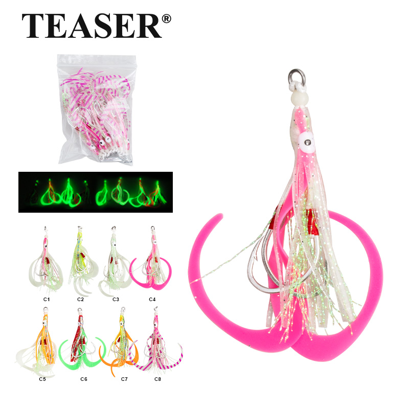 TEASER 10PCS/BAG Bionic Squid  - Jigger Double Sided recensione e prezzo