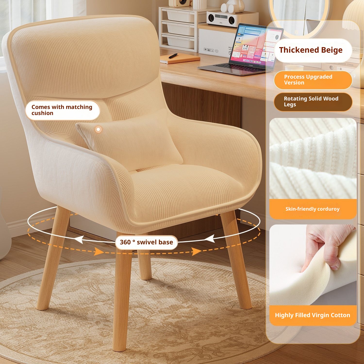 Bedroom chair, backrest makeup - Home Bargains recensione e prezzo