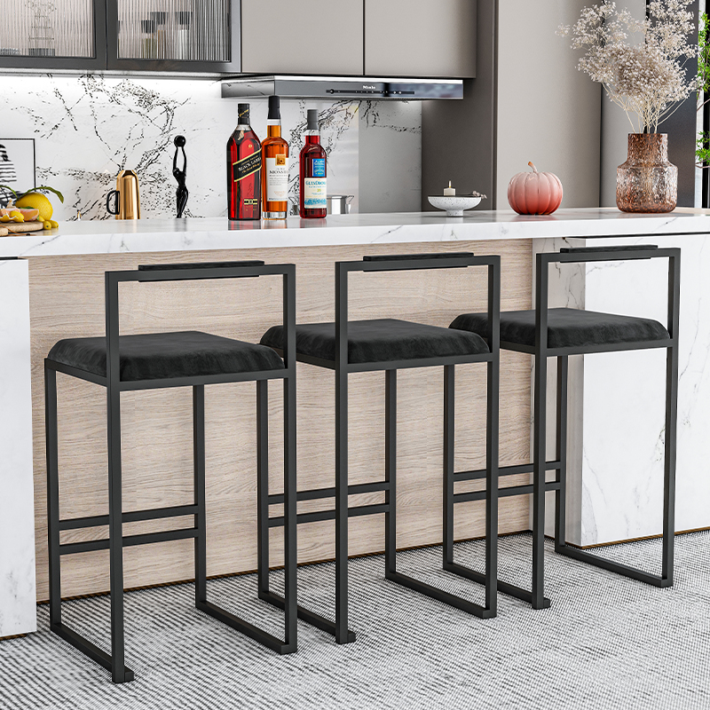 Nordic Velvet Black Bar Chairs - Home Bar Seating recensione e prezzo
