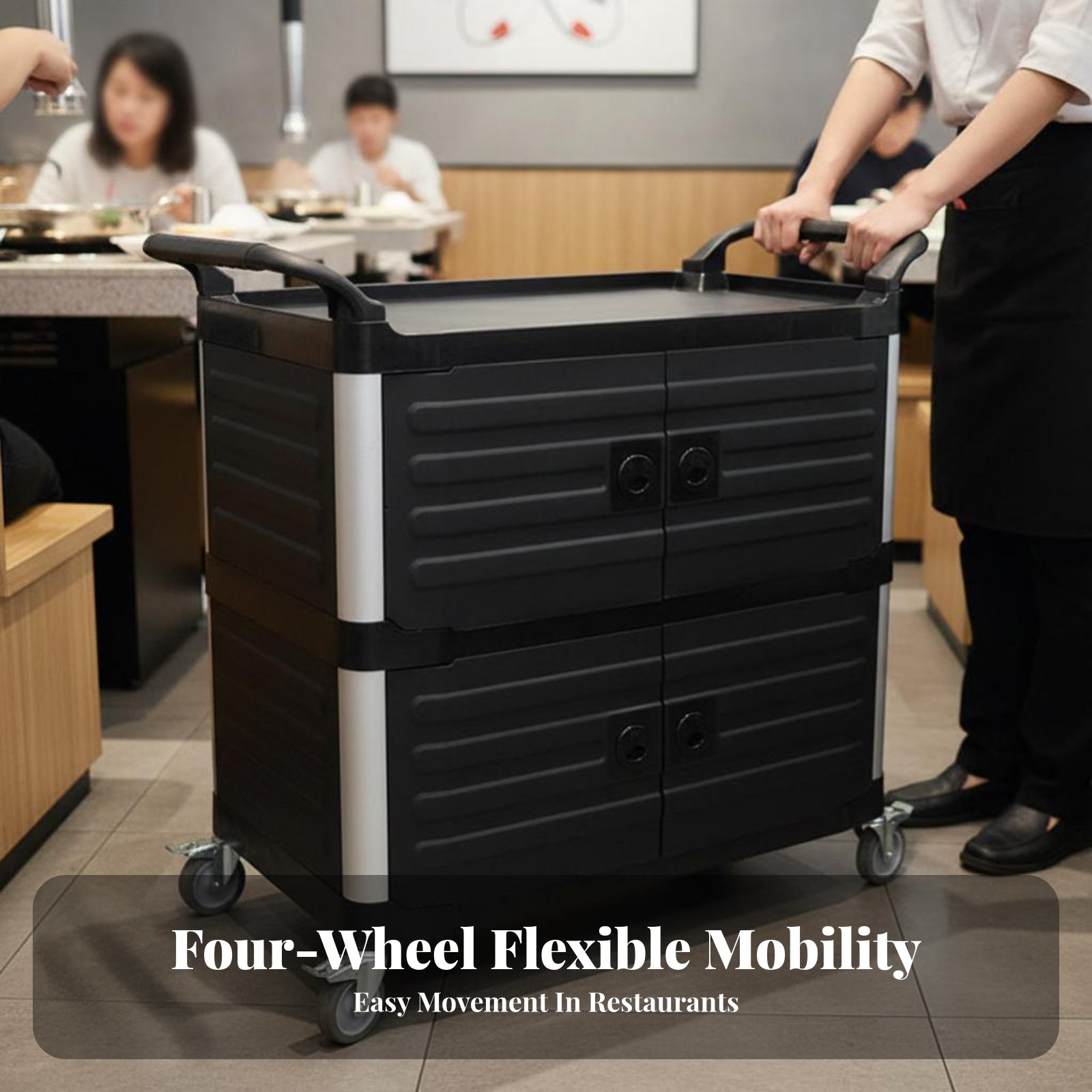 3-Tier utility Cart with caste - Home Bar Shelf recensione e prezzo