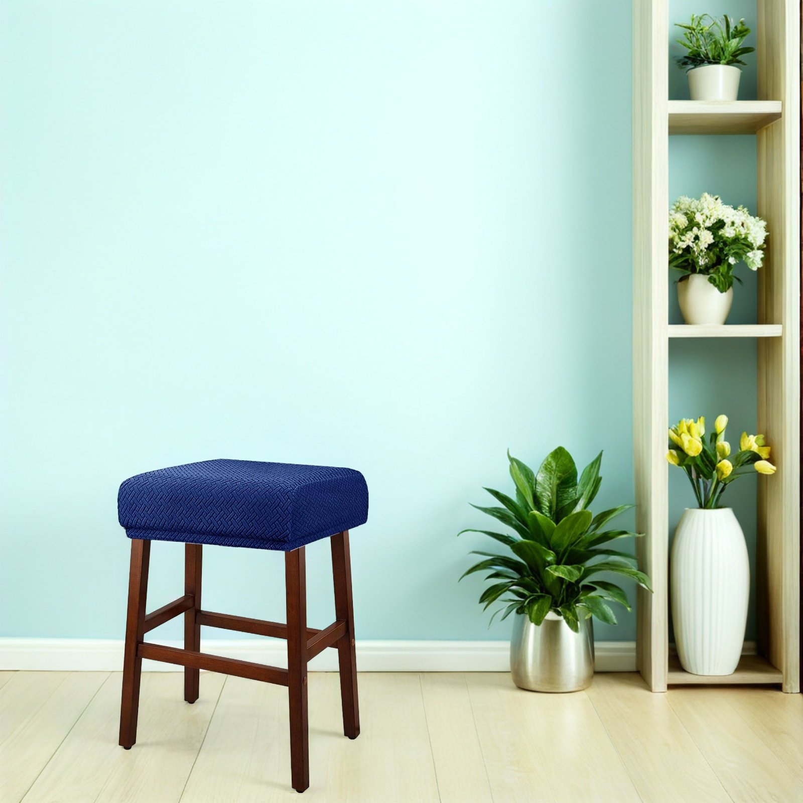 Rectangle Stool Cover Elastic  - Home Bar And Counter recensione e prezzo