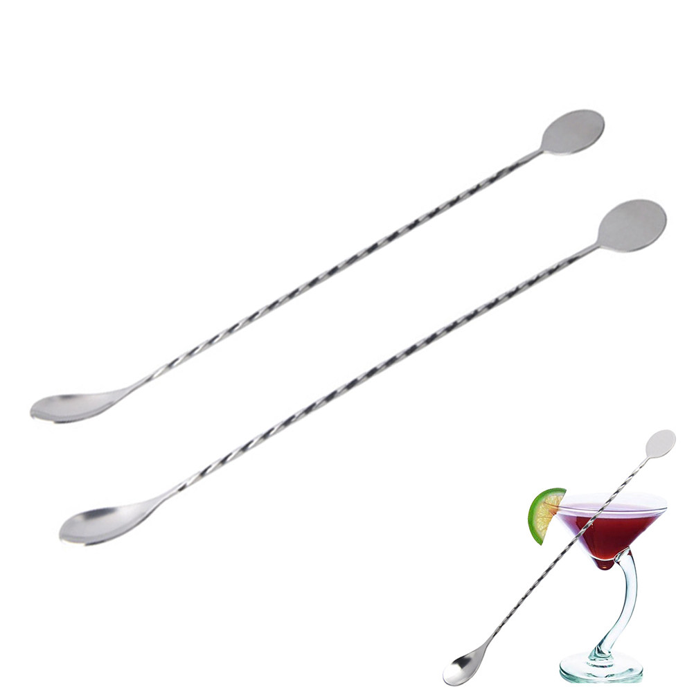2Pcs Stainless Steel Cocktail  - Bar Spoon Twisted recensione e prezzo