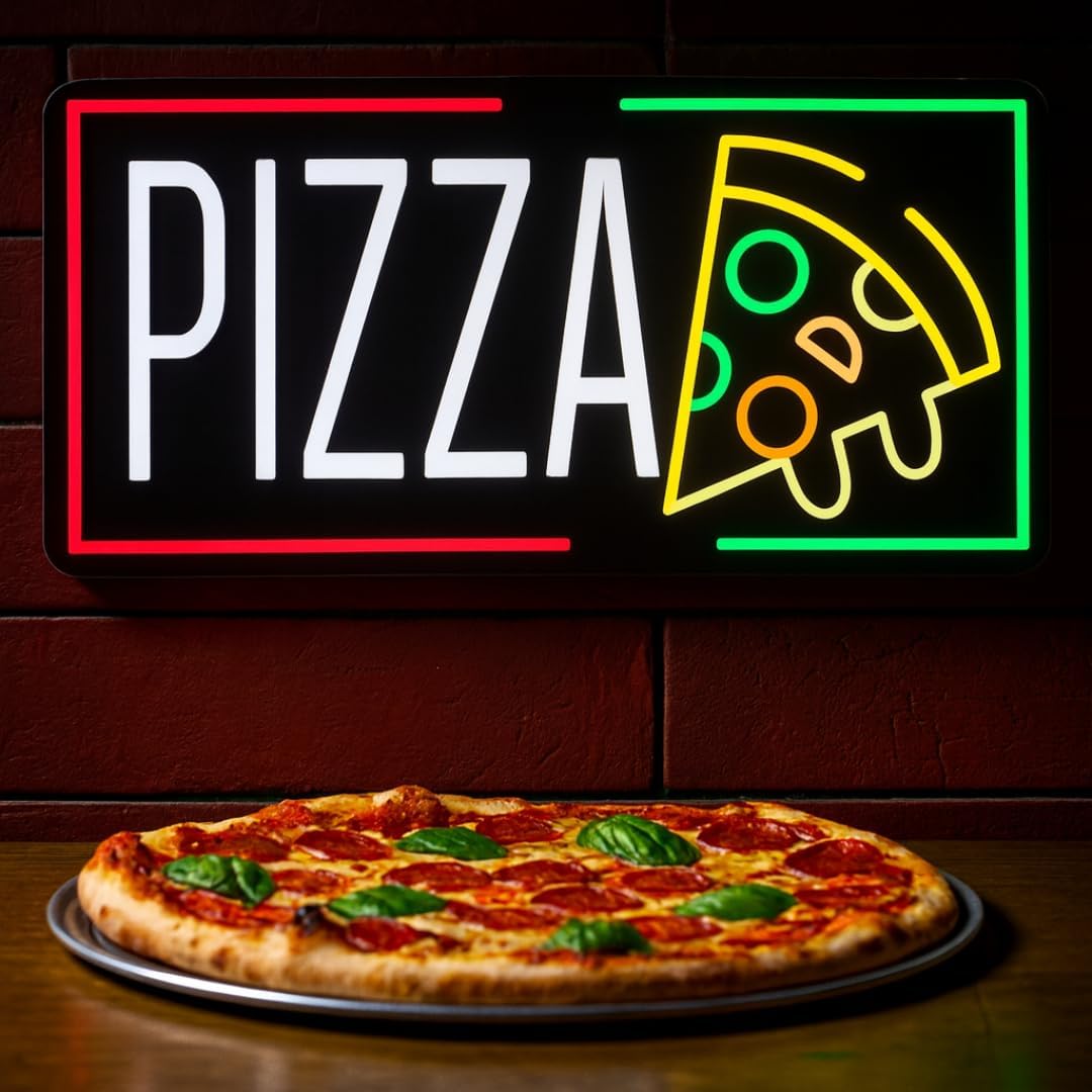 Pizza Neon Sign Business USB L - Home Bar And Restaurant recensione e prezzo