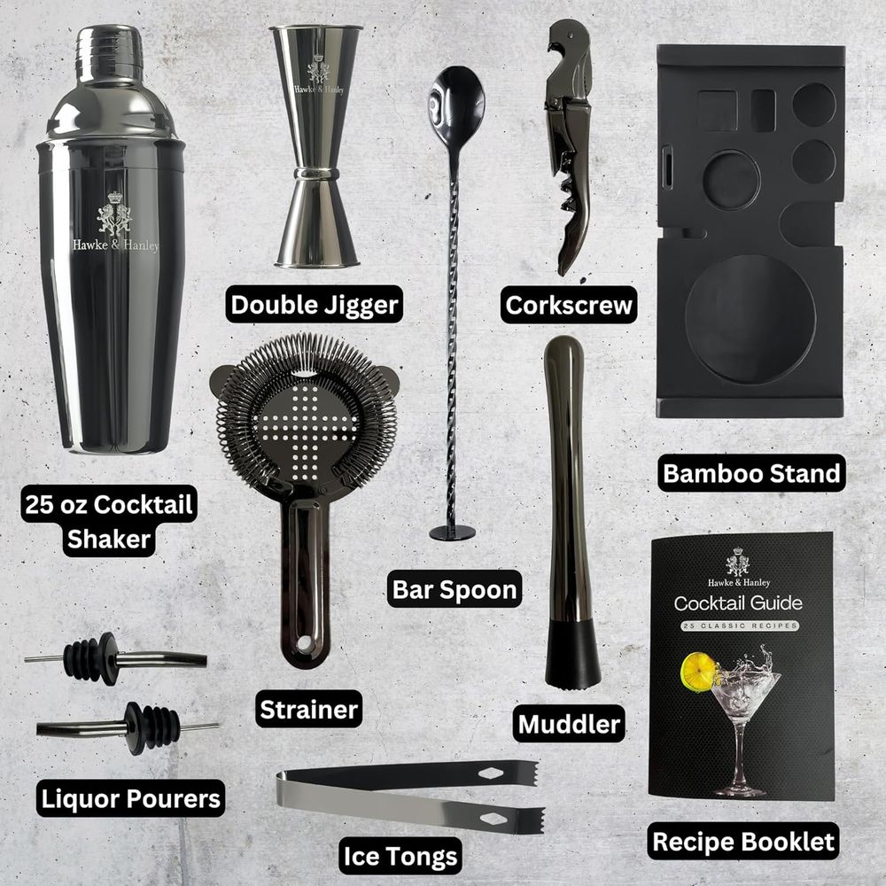 Cocktail Shaker Bar Set with i - Cocktail Recipe Book recensione e prezzo
