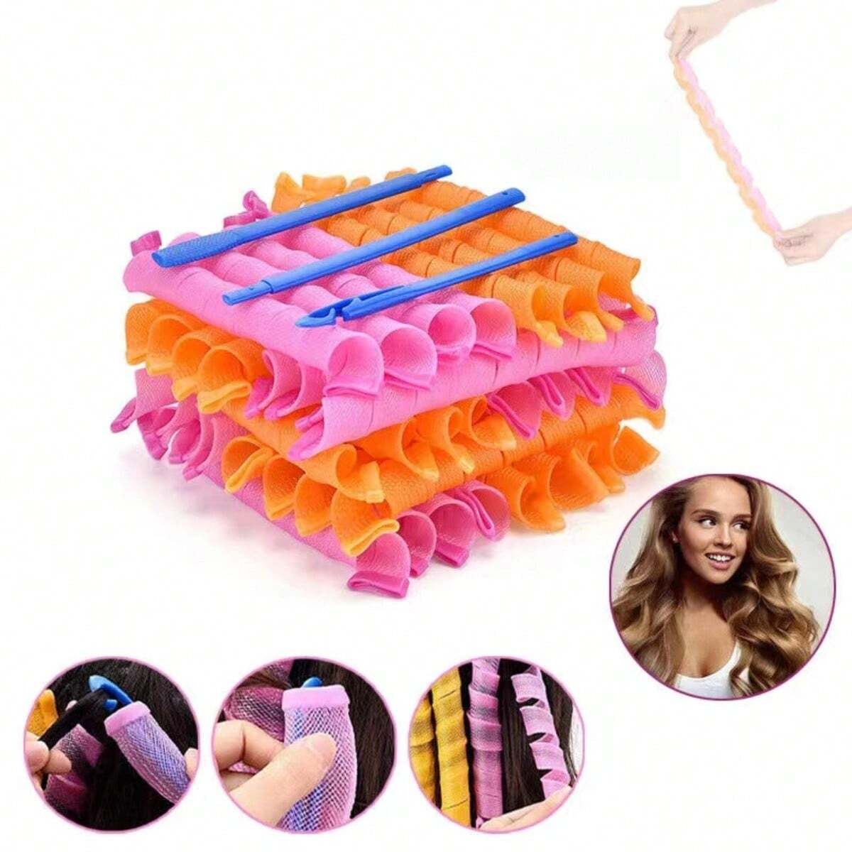 20Pcs Heatless Hair Curlers No - Home Barber recensione e prezzo