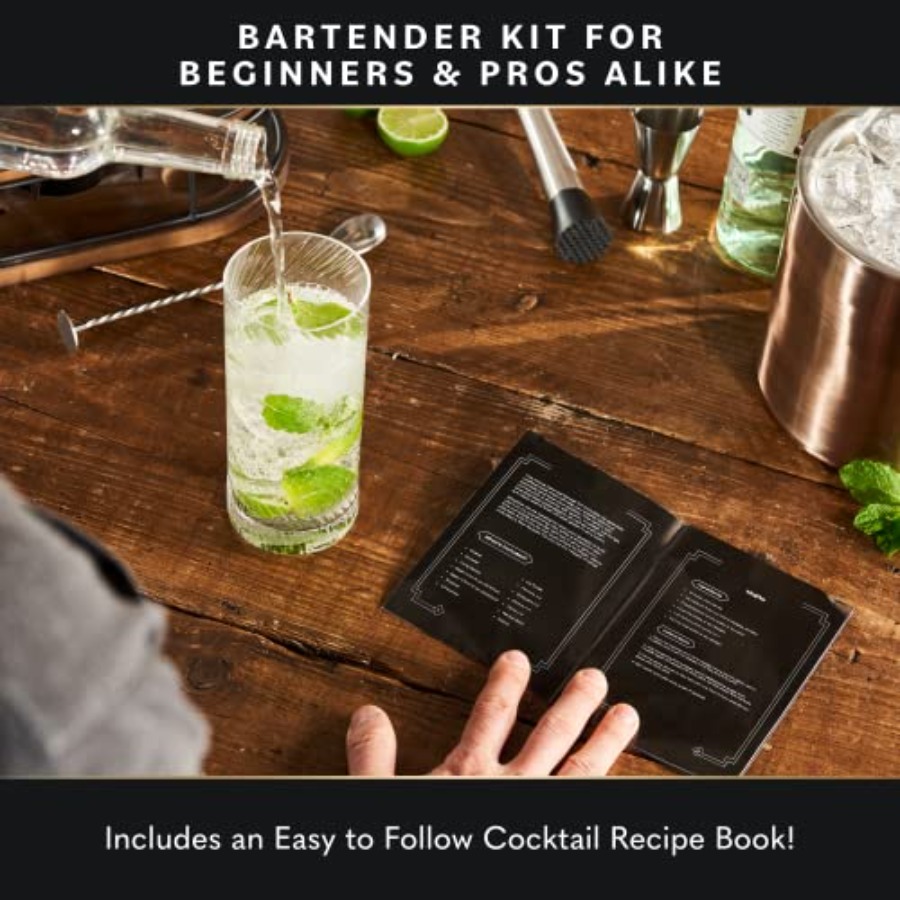 Bartender Kit - 22-Piece Cockt - Cocktail Recipe Book recensione e prezzo
