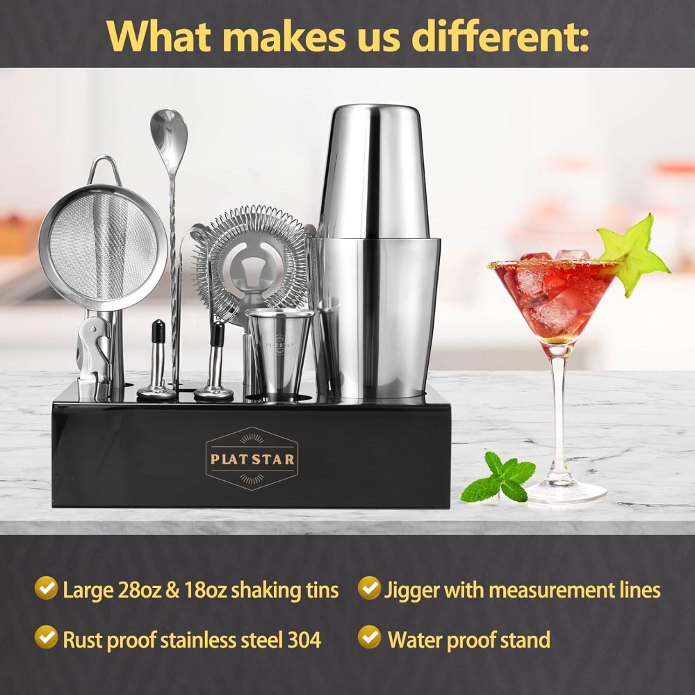 Complete Bartender Kit with St - Cocktail Recipe Book recensione e prezzo