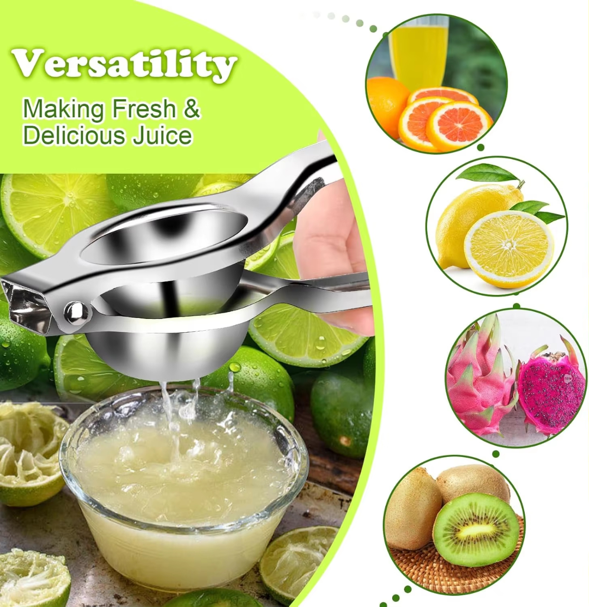 1/2/3pcs Stainless Steel Lemon - Citrus Juicer Bar recensione e prezzo