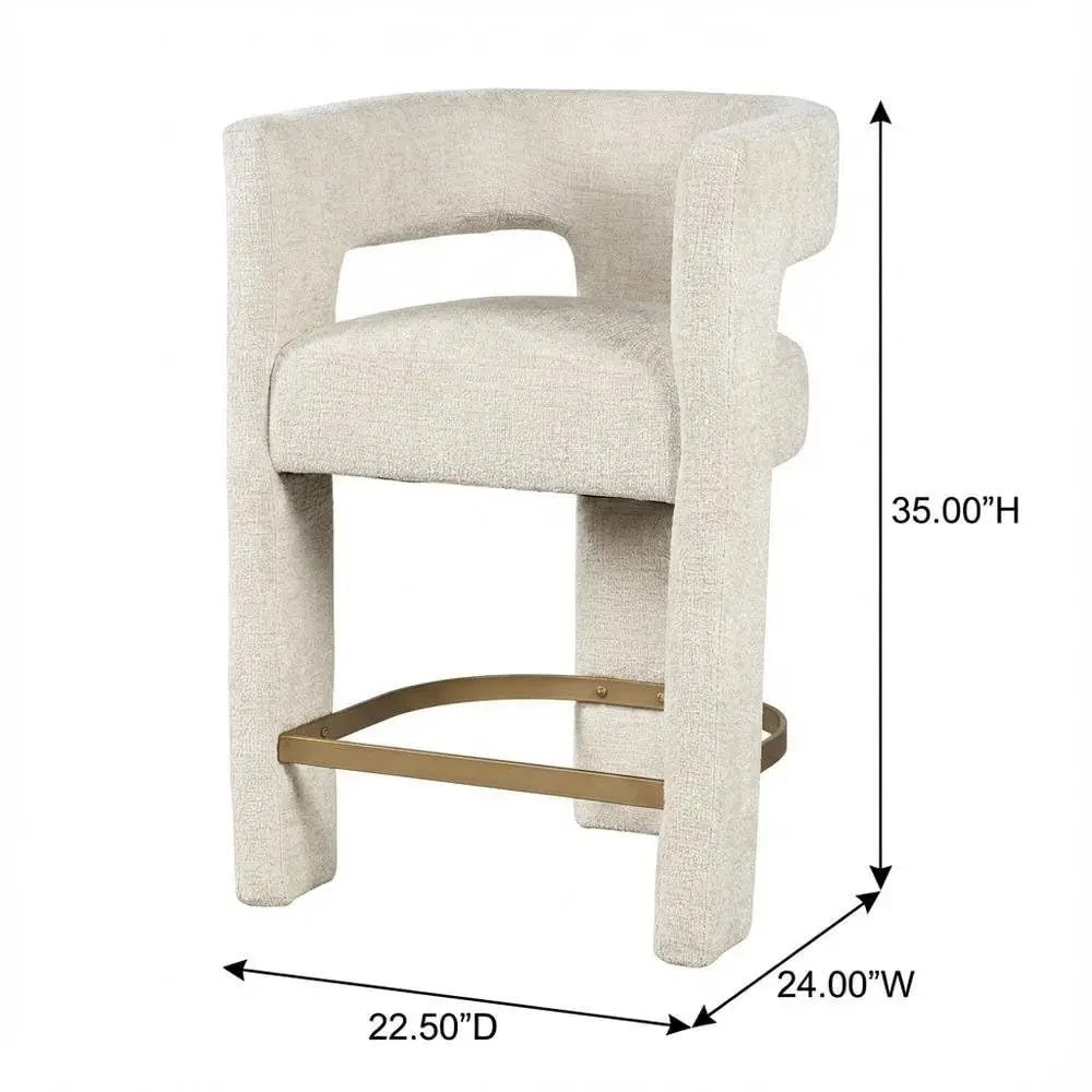 Gwen Natural Upholstered Count - Home Bar Seating recensione e prezzo