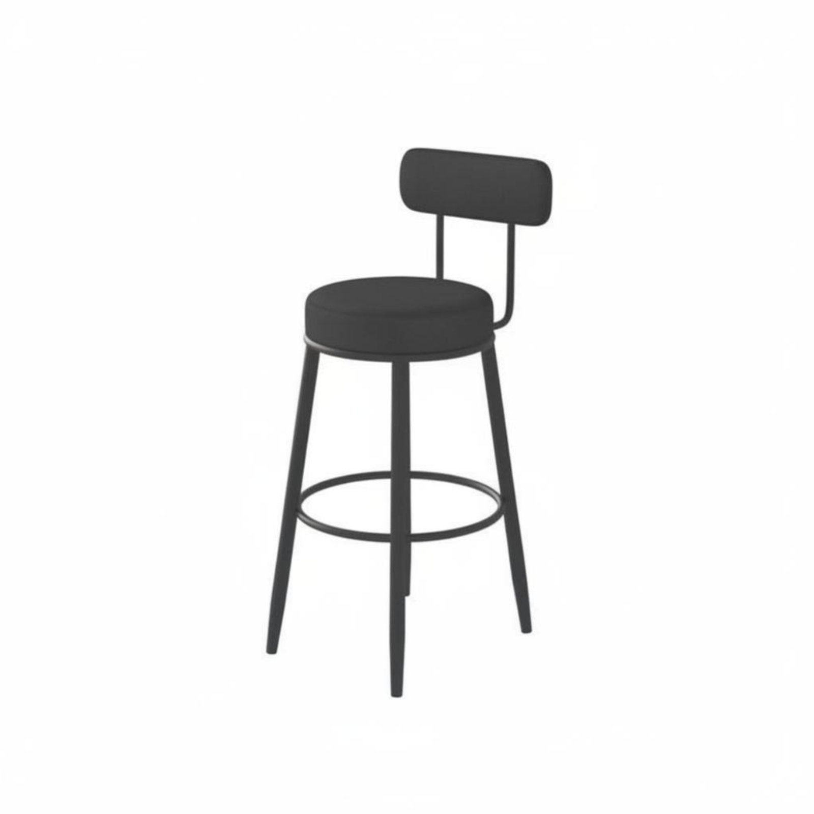 Upholstered Stool with Low Rea - Home Bar Seating recensione e prezzo