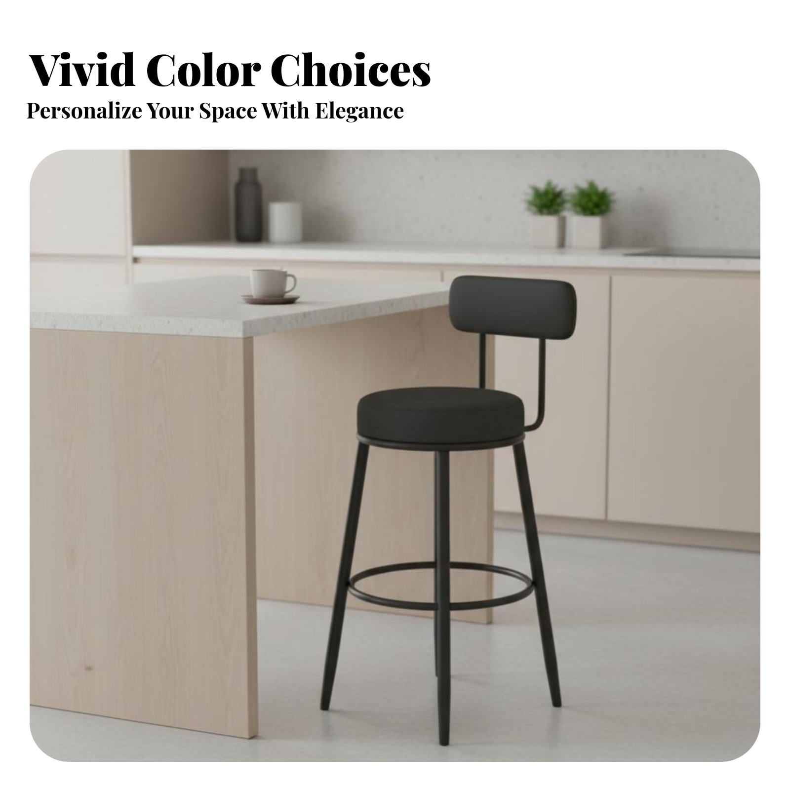 Upholstered Stool with Low Rea - Home Bar Seating recensione e prezzo