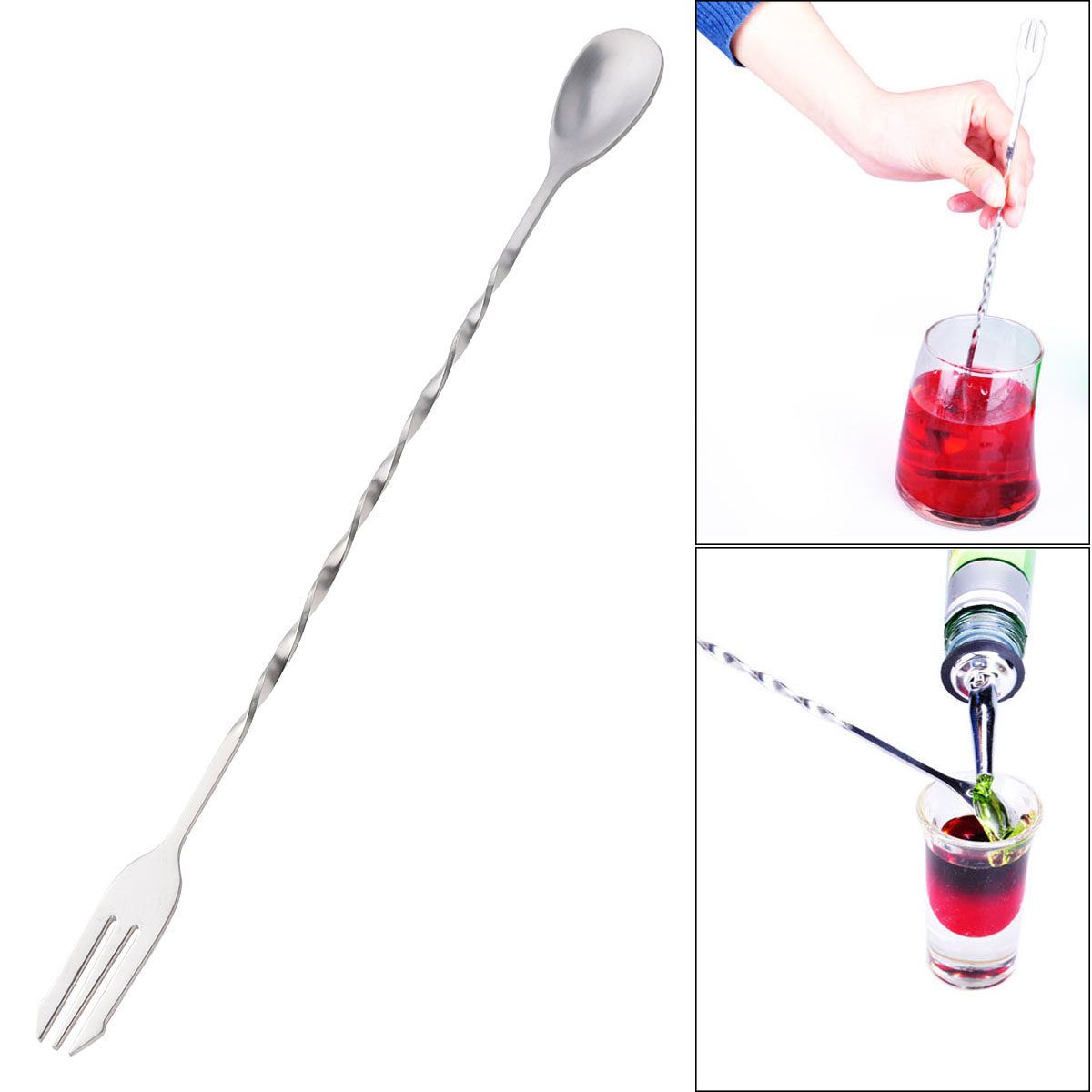 Professional 304 Stainless Ste - Bar Spoon Twisted recensione e prezzo