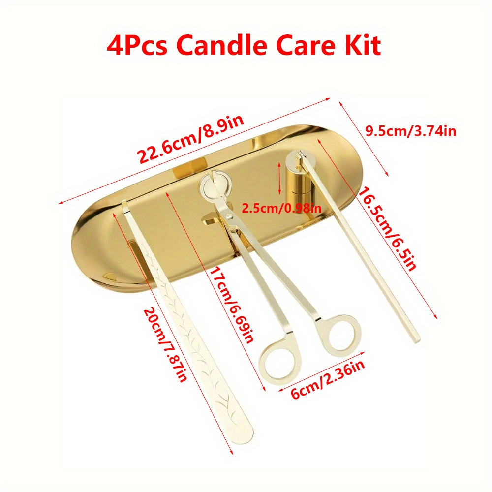 4pcs/set Luxury Candle Care Ki - Home Barber recensione e prezzo