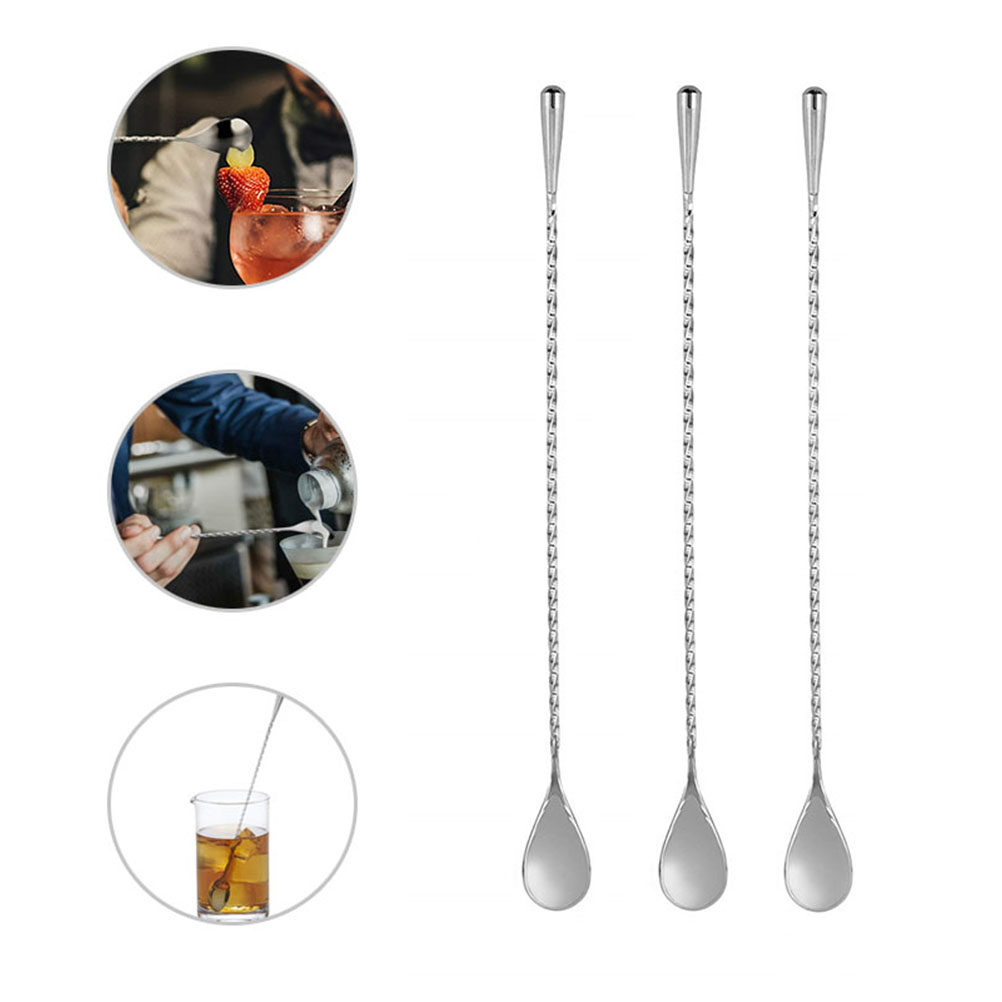 2Pcs Long Stainless Steel Cock - Bar Spoon Twisted recensione e prezzo