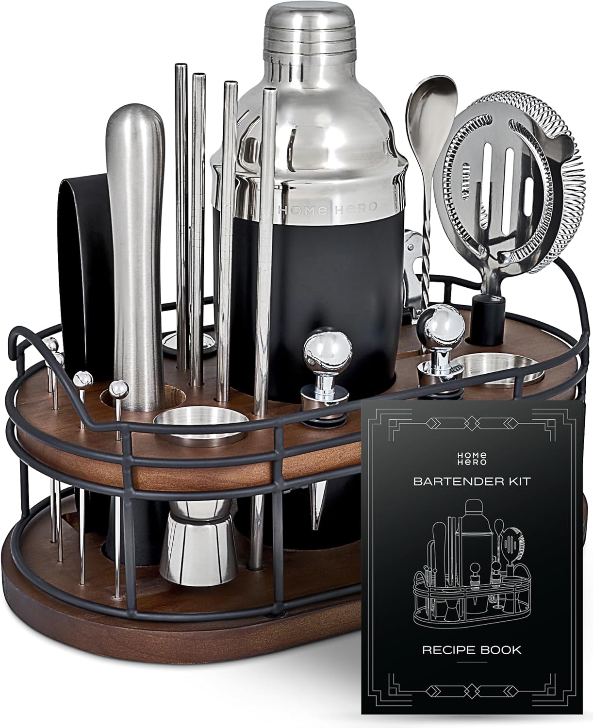 Bartender Kit - 22-Piece Cockt - Cocktail Recipe Book recensione e prezzo
