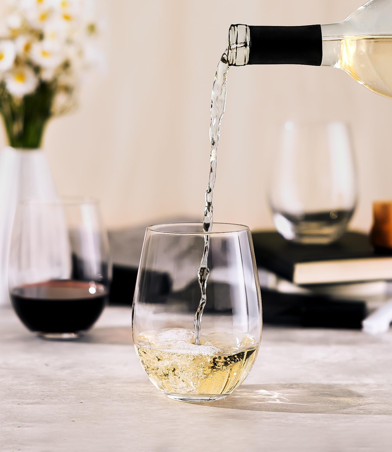 Stemless Wine Glasses Set of 4 - Home Bar Set recensione e prezzo