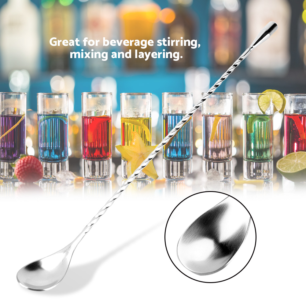 Stainless Steel Bar Wine Cockt - Bar Spoon Twisted recensione e prezzo
