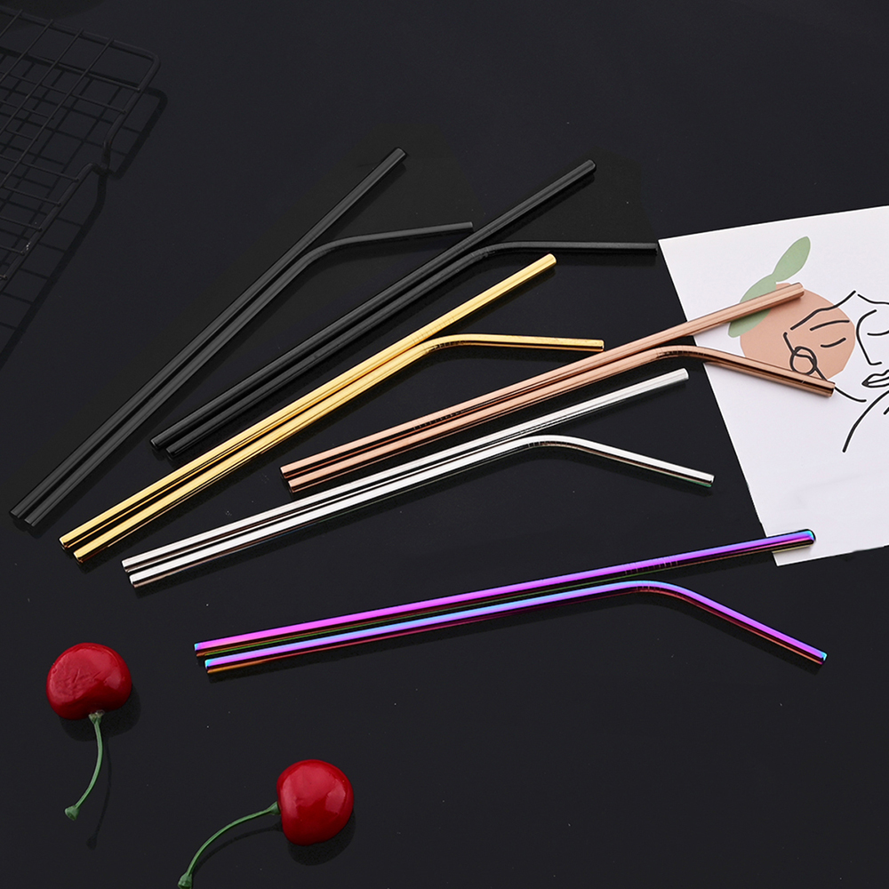 14Pcs Reusable Rose Gold Straw - Home Bar Setup recensione e prezzo