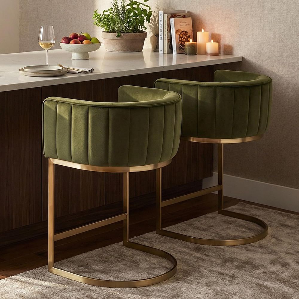 24 Velvet Upholstered Counter  - Home Bar And Counter recensione e prezzo