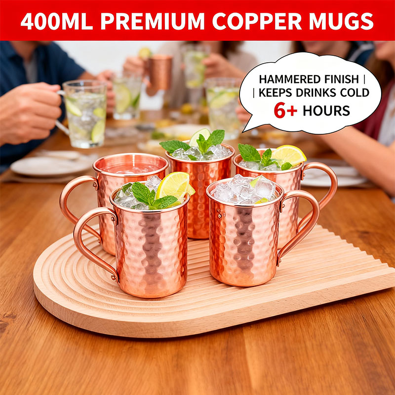 New 100% Copper Cups Pure Soli - Mule Copper Mug recensione e prezzo