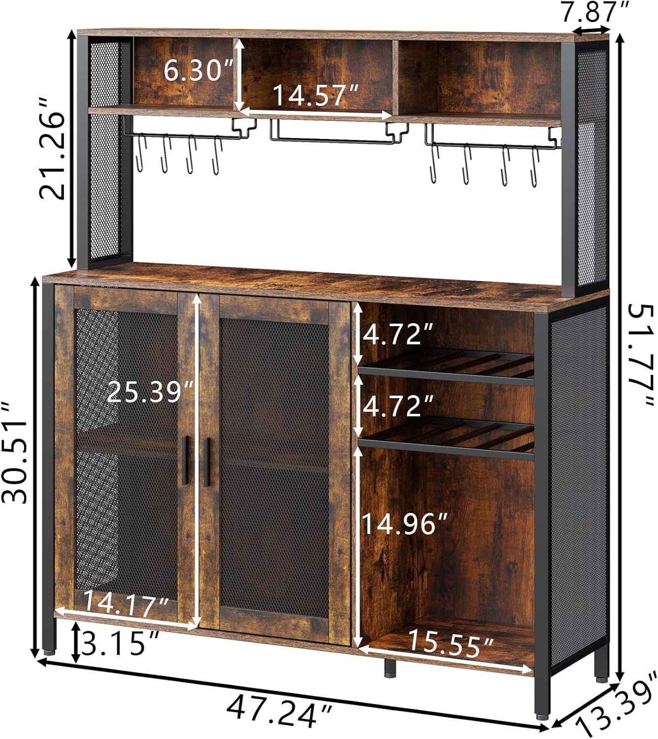 Wine Bar Cabinet with LED Ligh - Home Bar Setup recensione e prezzo