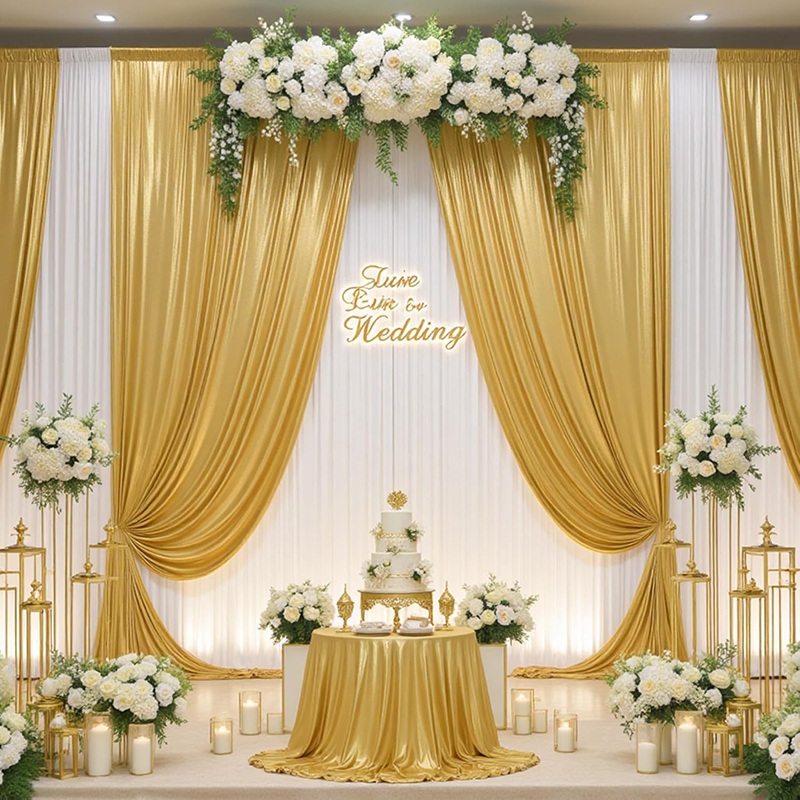 Gold Sequin Backdrop Curtain W - Home Bargains recensione e prezzo