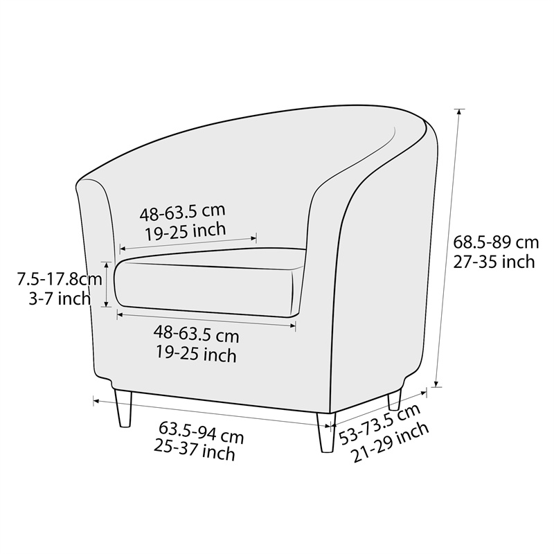 Solid Color Club Armchair Cove - Home Bar Seating recensione e prezzo