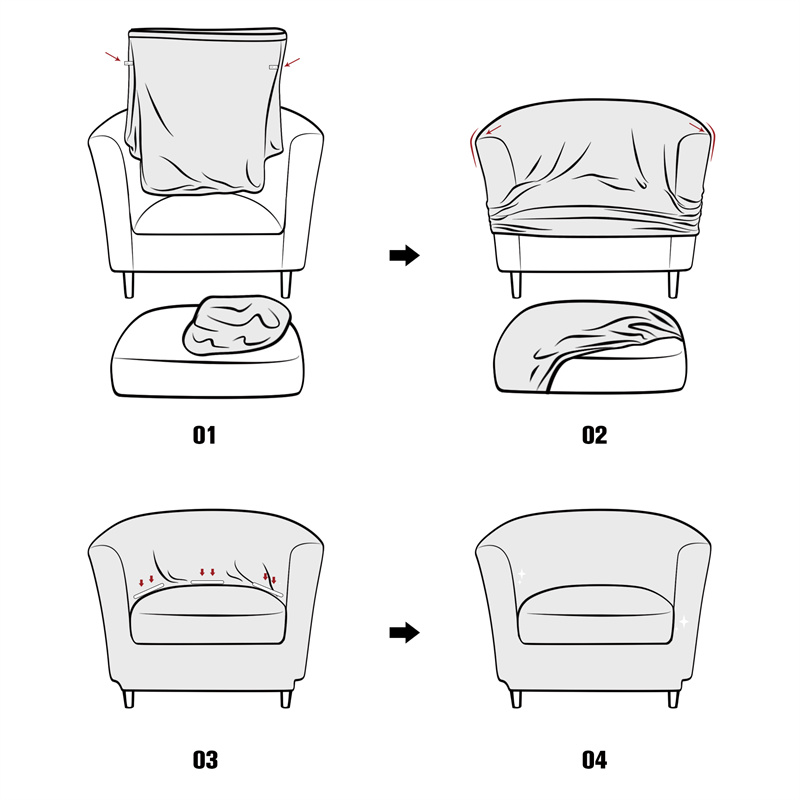 Solid Color Club Armchair Cove - Home Bar Seating recensione e prezzo