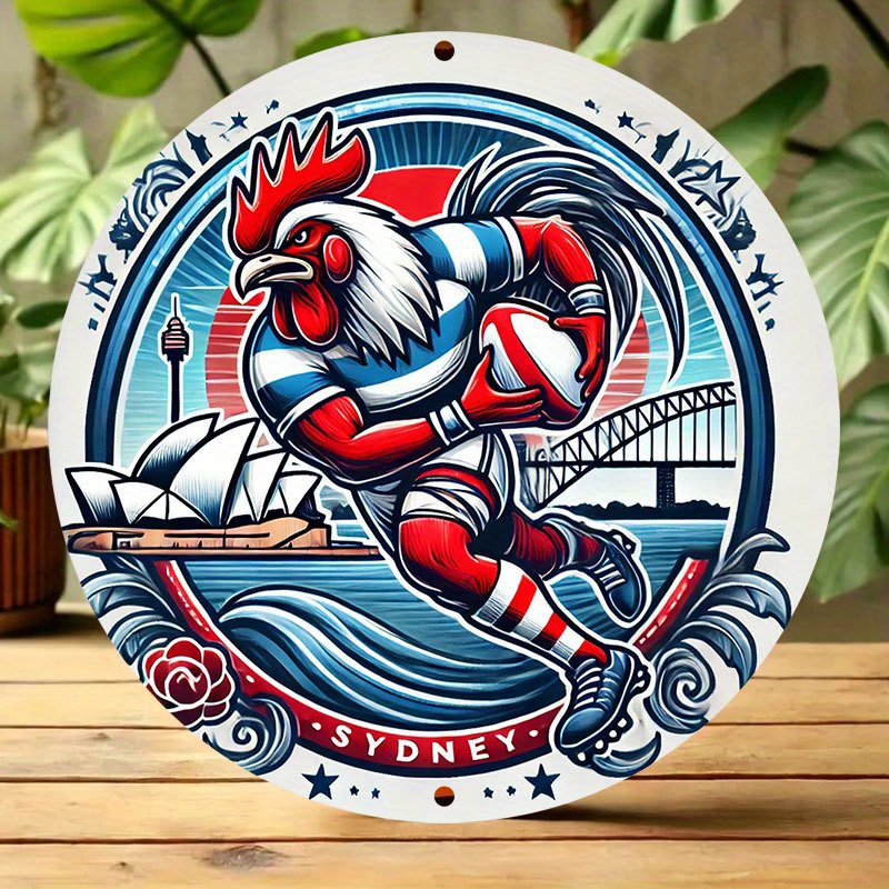 A vibrant Sydney Roosters wall - Home Bar Sydney recensione e prezzo