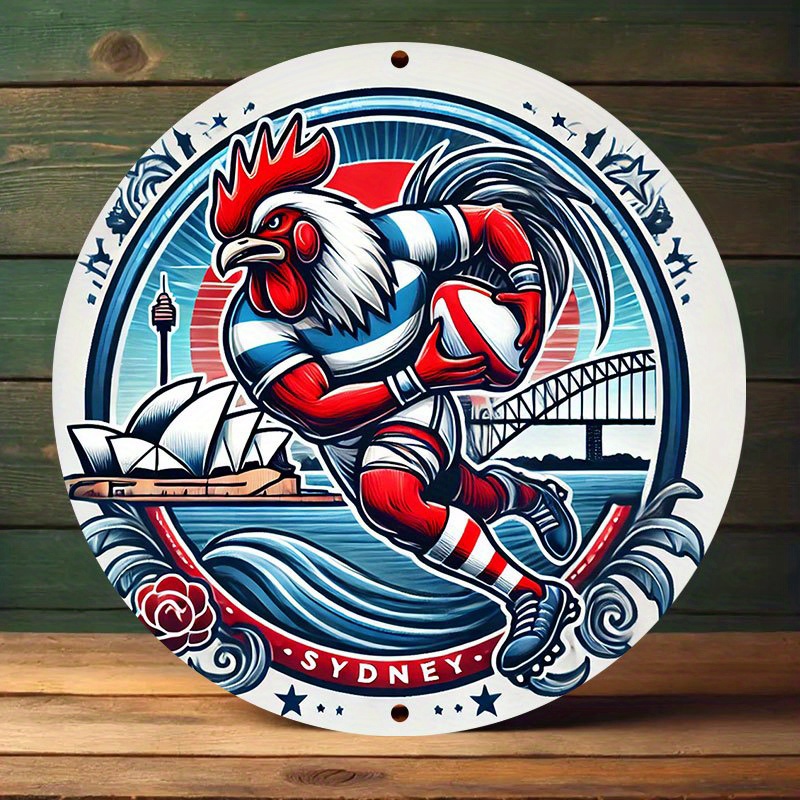 A vibrant Sydney Roosters wall - Home Bar Sydney recensione e prezzo