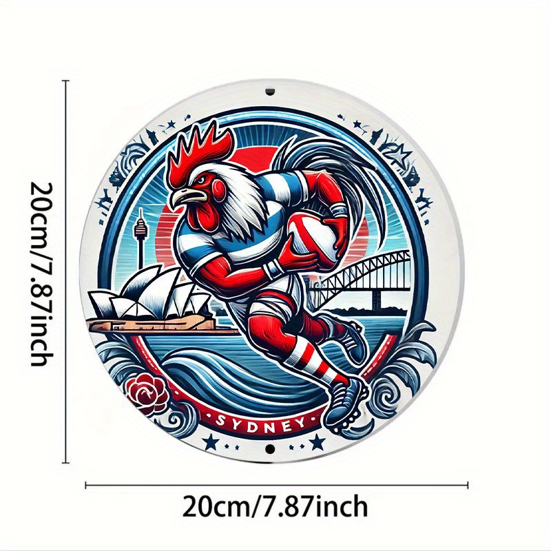 A vibrant Sydney Roosters wall - Home Bar Sydney recensione e prezzo