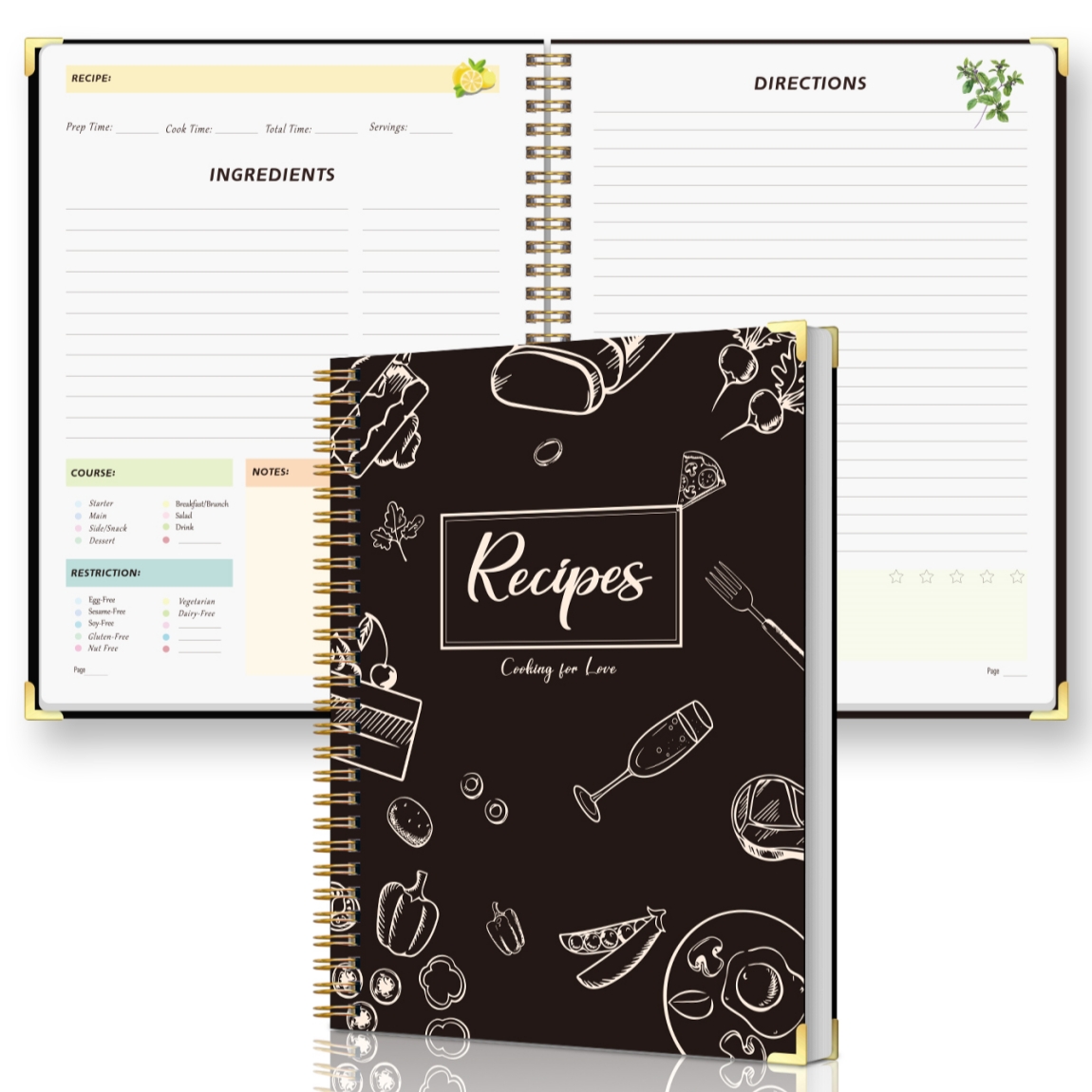 Recipe Journal Notebook with S - Cocktail Recipe Book recensione e prezzo