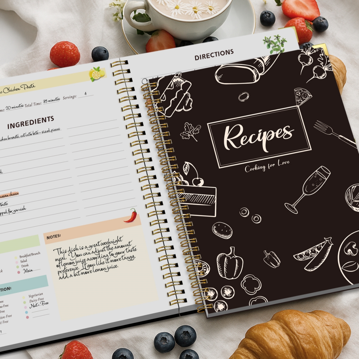Recipe Journal Notebook with S - Cocktail Recipe Book recensione e prezzo