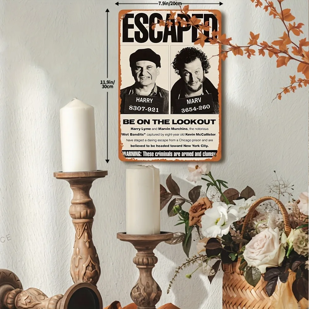 Vintage Home Alone Sign, 1pc 8 - Home Bar And Restaurant recensione e prezzo