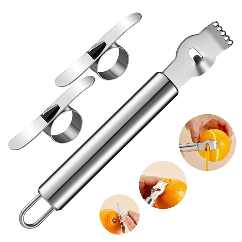 3Pcs Lemon Zester Grater Orang - Peeler Channel Knife recensione e prezzo