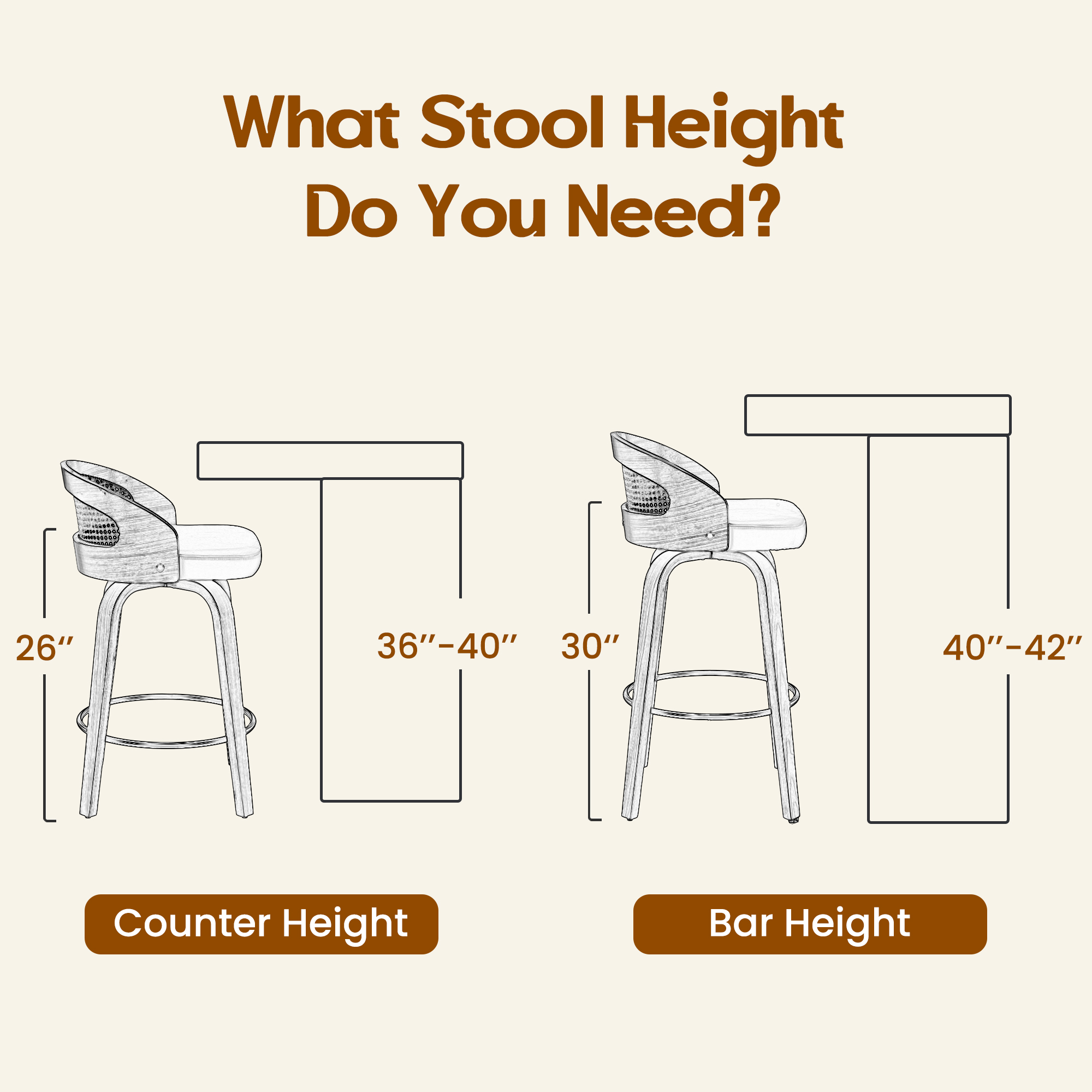 Set of 2 Swivel Bar Stools, Mo - Home Bar Seating recensione e prezzo