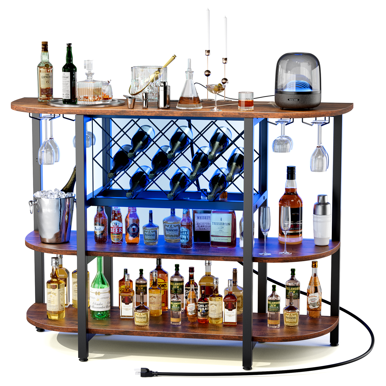 JHK LED Home Bar Cabinet with  - Home Bar And Cabinet recensione e prezzo