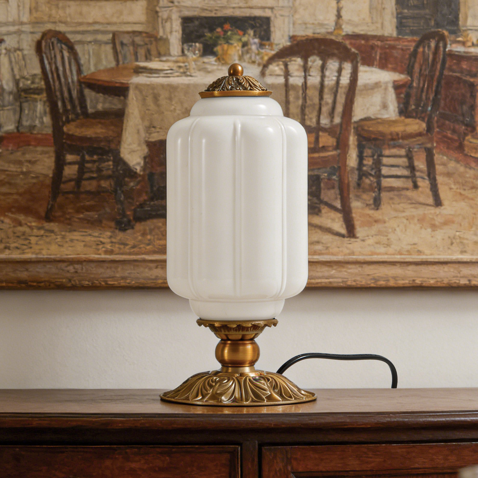 Nordic Vintage Milk Glass Tabl - Old Fashioned Glass recensione e prezzo