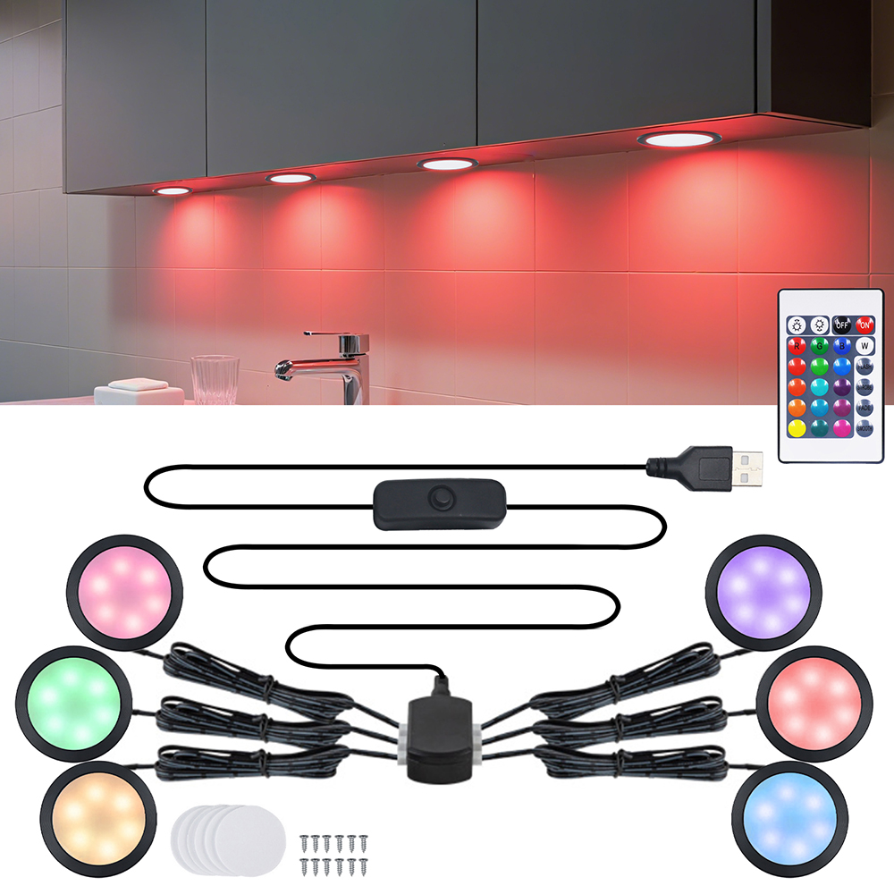 1/2/4/6 Lamp RGB LED Under Cab - Home Bar And Cabinet recensione e prezzo