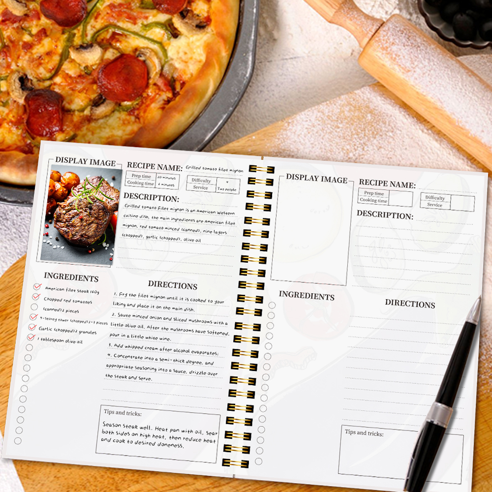 A5 Recipe Book with Full-Color - Cocktail Recipe Book recensione e prezzo