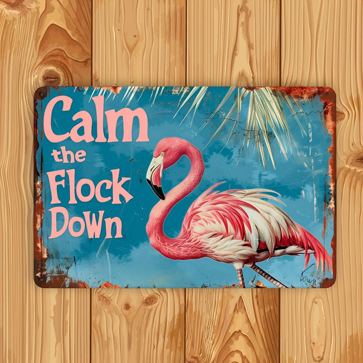 Vintage Flamingo Metal Wall De - Home Bar And Restaurant recensione e prezzo